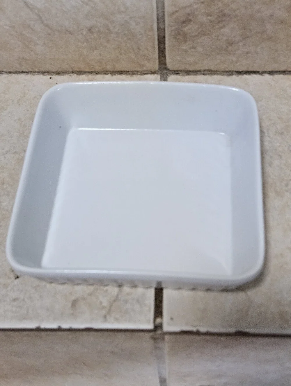 White square ceramic baking dish #baking #cooking